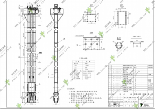 江苏N-TGD315gao效果钢丝胶带斗式提升机